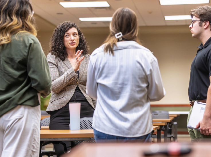 Business woman talking