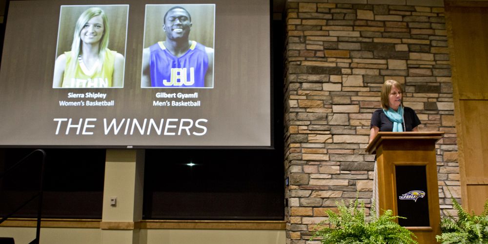 Shipley, Gyamfi Garner Highest Honors at 2014 Golden Eagle Athletics Banquet