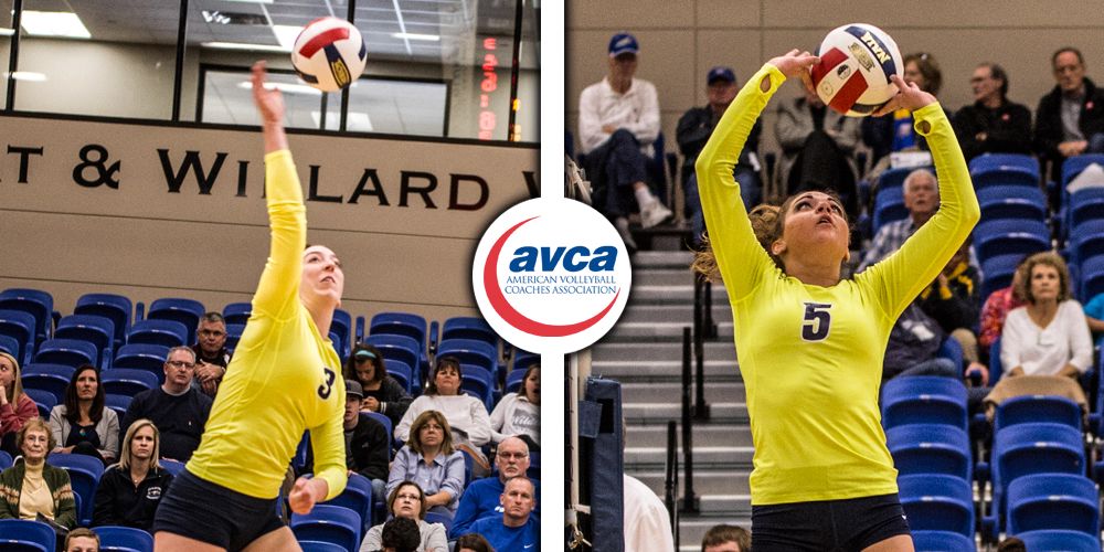 Dearien, Daniels Named to AVCA All-Region Teams