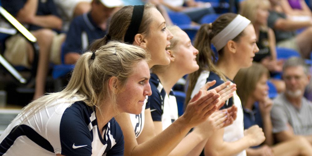 Volleyball Wrestles with Friends and Benedictine