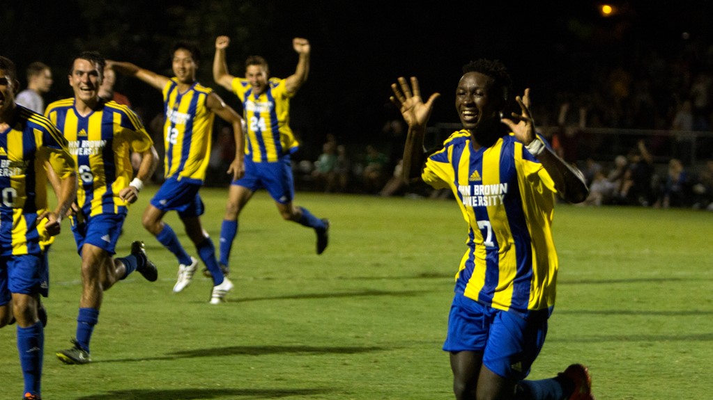 Omondi Finally Breaks Through, Men's Soccer Runs Past Southwest Baptist 