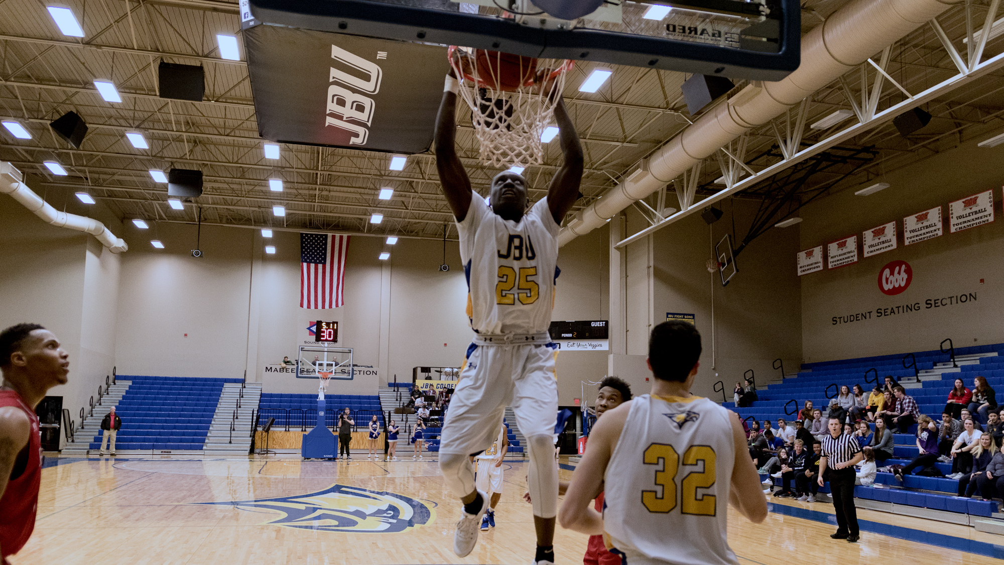 Martinez, flush fest send men’s basketball over Bacone in wild second half