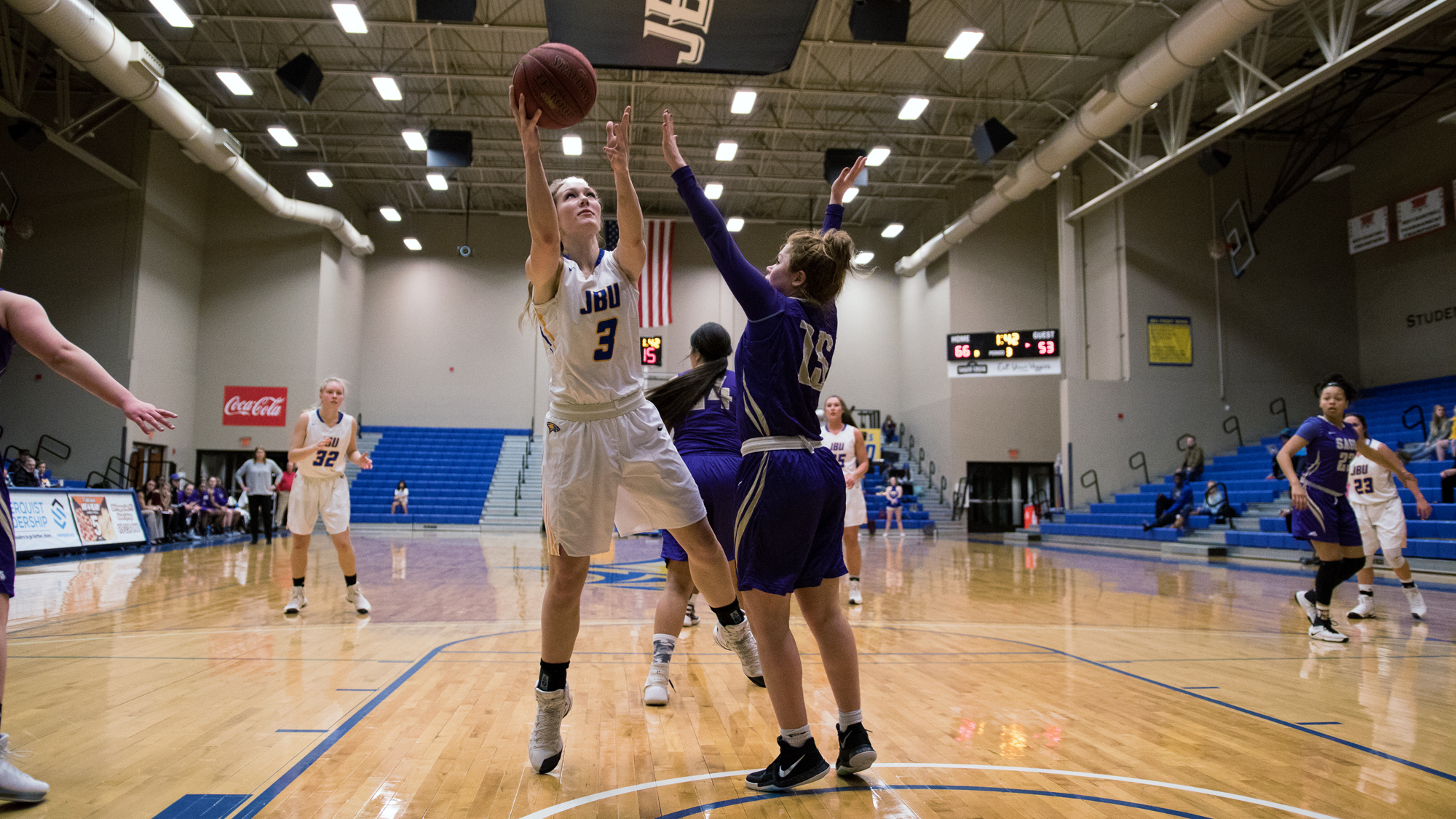 Triples rain as women’s basketball erases draught from last matchup with SAGU